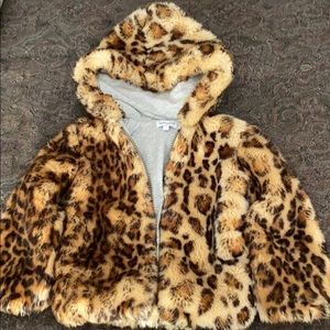 Fuzzy leopard Splendid brand jacket